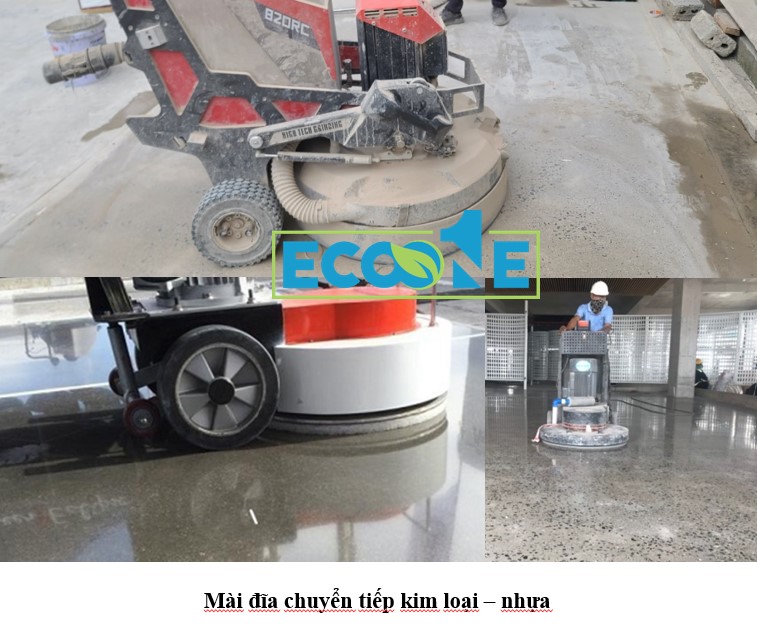 Mài chuyển tiếp đĩa kim loại sang nhựa sử dụng đĩa 50 - 100 - 200